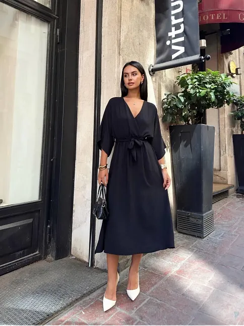 Ayrobin Midi Elbise