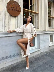 Ayrobin Midi Elbise