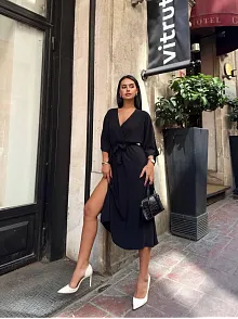 Ayrobin Midi Elbise