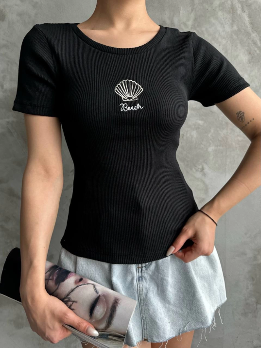 Bac nakışlı bluz Bac nakışlı bluz