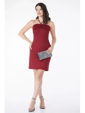 Bağcık Detaylı Abiye Elbise Bağcık Detaylı Abiye Elbise