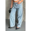 Baggy kar yıkama buz mavi jeans pantolon d2007 Baggy kar yıkama buz mavi jeans pantolon d2007