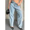Baggy kar yıkama buz mavi jeans pantolon d2007 Baggy kar yıkama buz mavi jeans pantolon d2007