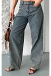 Baggy Kar Yıkama Eskitme Kahve Jeans Pantolon