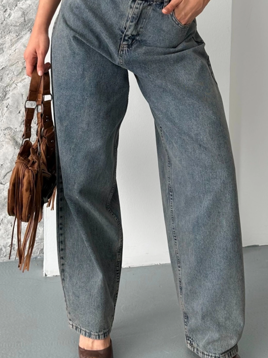 Baggy kar yıkama eskitme kahve jeans pantolon d2007 Baggy kar yıkama eskitme kahve jeans pantolon d2007