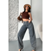 Baggy kar yıkama eskitme kahve jeans pantolon d2007 Baggy kar yıkama eskitme kahve jeans pantolon d2007