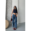 Baggy kar yıkama jeans pantolon koyu mavi d2007 Baggy kar yıkama jeans pantolon koyu mavi d2007