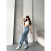 Baggy kar yıkama orta mavi jeans pantolon d2007 Baggy kar yıkama orta mavi jeans pantolon d2007