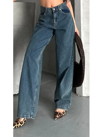 Baggy kar yıkama yeşil tint jeans pantolon d2007 Baggy kar yıkama yeşil tint jeans pantolon d2007