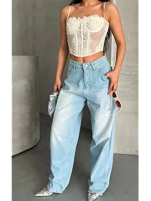 Baggy Süper Taş Bıyık Yıkama Buz Mavi D2007