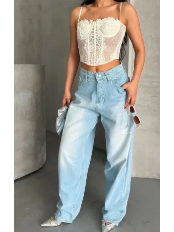 Baggy Süper Taş Bıyık Yıkama Buz Mavi D2007