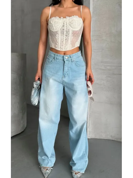 Baggy Süper Taş Bıyık Yıkama Buz Mavi D2007 Baggy Süper Taş Bıyık Yıkama Buz Mavi D2007