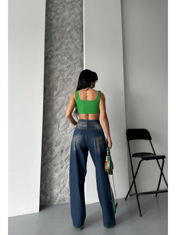 Baggy süper taş bıyık yıkama kahve tint jeans pantolon d2007 Baggy süper taş bıyık yıkama kahve tint jeans pantolon d2007