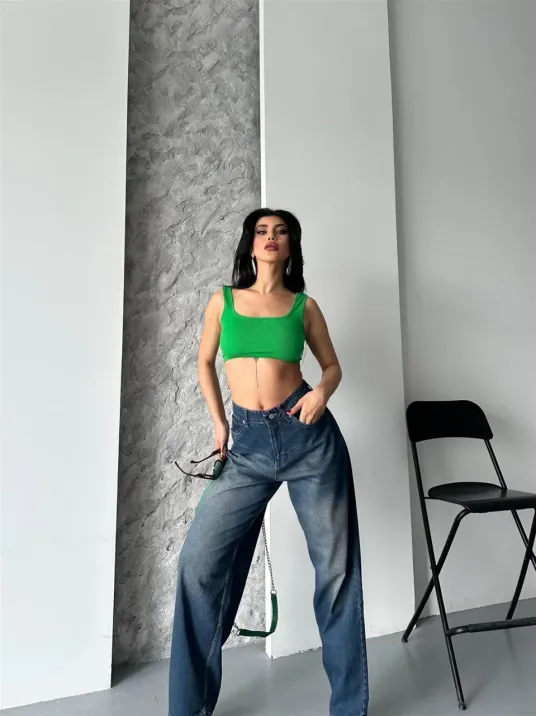 Baggy Süper Taş Bıyık Yıkama Kahve Tint Jeans Pantolon D2007 Baggy Süper Taş Bıyık Yıkama Kahve Tint Jeans Pantolon D2007