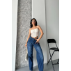 Baggy süper taş bıyık yıkama koyu mavi jeans pantolon d2007 Baggy süper taş bıyık yıkama koyu mavi jeans pantolon d2007
