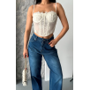 Baggy süper taş bıyık yıkama koyu mavi jeans pantolon d2007 Baggy süper taş bıyık yıkama koyu mavi jeans pantolon d2007