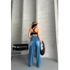 Baggy süper taş bıyık yıkama mavi jeans pantolon d2007 Baggy süper taş bıyık yıkama mavi jeans pantolon d2007
