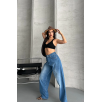 Baggy süper taş bıyık yıkama mavi jeans pantolon d2007 Baggy süper taş bıyık yıkama mavi jeans pantolon d2007
