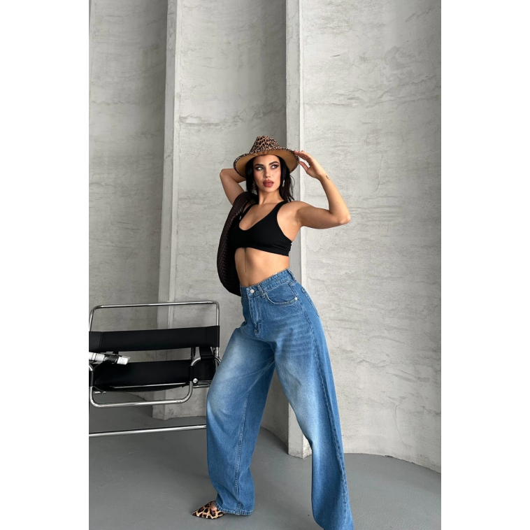 Baggy süper taş bıyık yıkama mavi jeans pantolon d2007 Baggy süper taş bıyık yıkama mavi jeans pantolon d2007