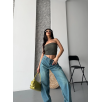 Baggy taş enzim bıyık yıkama jeans pantolon yeşil tint d2007 Baggy taş enzim bıyık yıkama jeans pantolon yeşil tint d2007