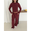 Balıkçı yaka örme takım bordo st265865 Balıkçı yaka örme takım bordo st265865