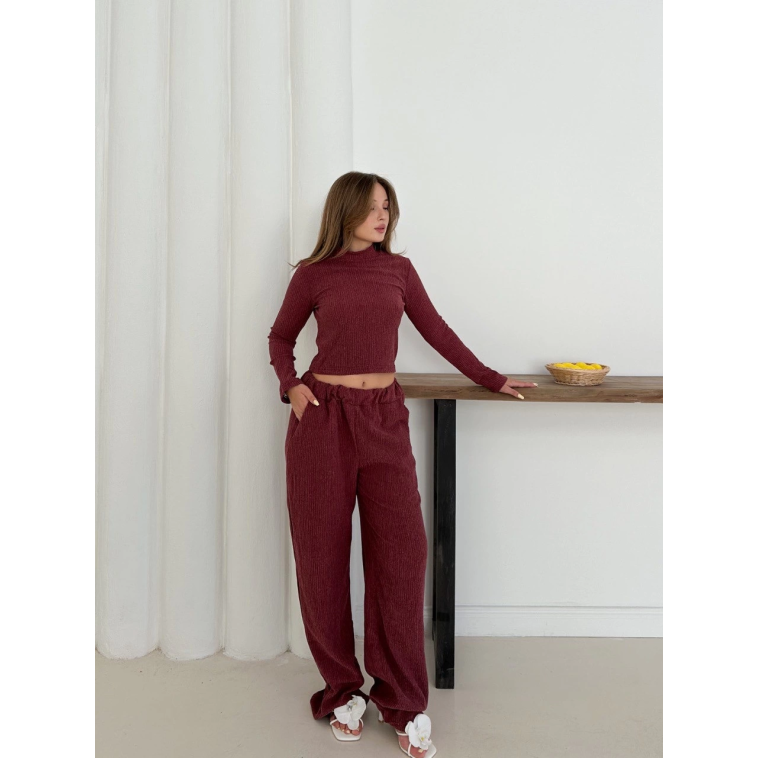 Balıkçı yaka örme takım bordo st265865 Balıkçı yaka örme takım bordo st265865