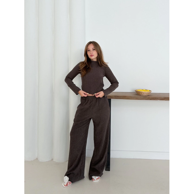 Balıkçı yaka örme takım kahve st265865 Balıkçı yaka örme takım kahve st265865