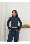 Balıkçı Yaka Örme Takım Lacivert St265865