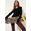 Basic Parmak Geçirme Detaylı Bluz siyah T4266 Basic Parmak Geçirme Detaylı Bluz siyah T4266