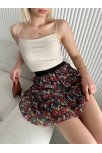 Baskılı Astarlı Mini Etek Baskılı Astarlı Mini Etek