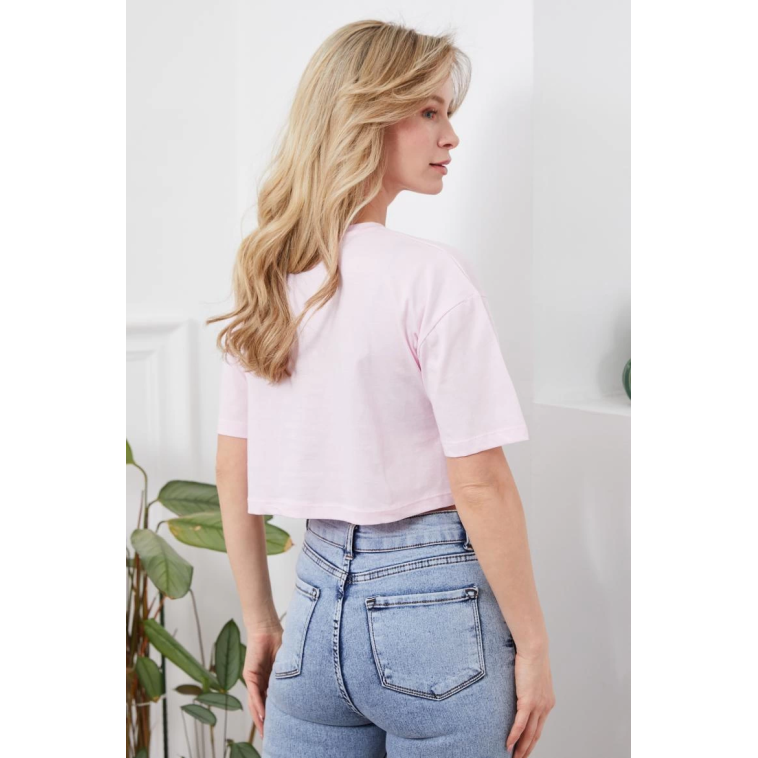 Baskılı Crop tişört Baskılı Crop tişört