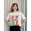 Baskılı crop tişört Baskılı crop tişört