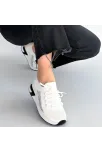 Belan Beyaz Triko Bağcıklı Spor Ayakkabı