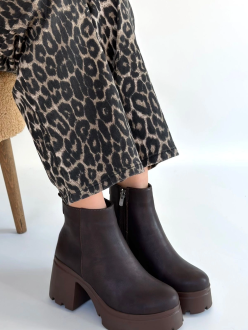 Belay Acı Kahve Nubuk Topuklu Bot