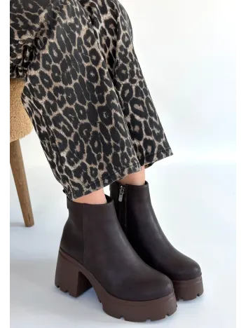 Belay Acı Kahve Nubuk Topuklu Bot