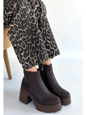 Belay Acı Kahve Nubuk Topuklu Bot