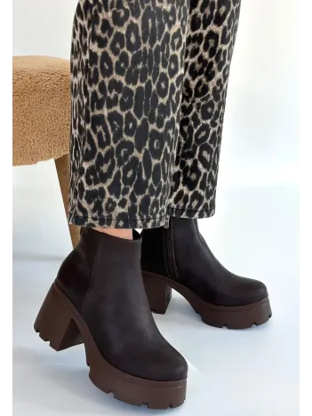 Belay Acı Kahve Nubuk Topuklu Bot Belay Acı Kahve Nubuk Topuklu Bot