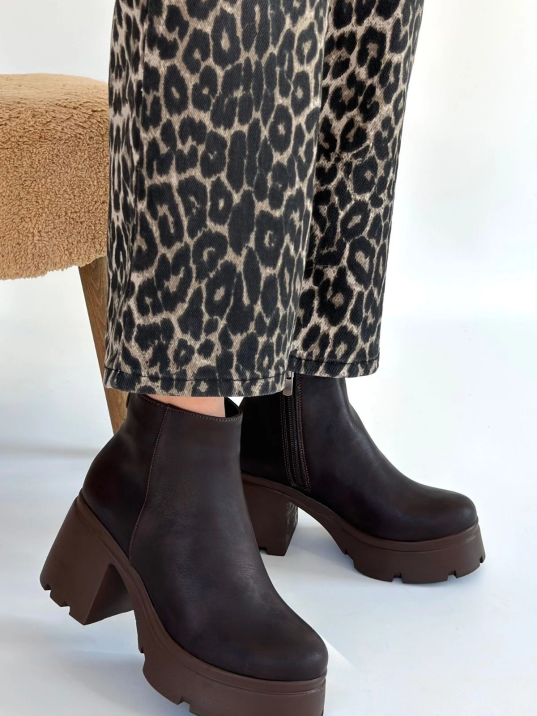 Belay Acı Kahve Nubuk Topuklu Bot