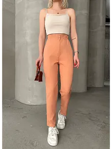 Beli Lastikli Karamel Pantolon