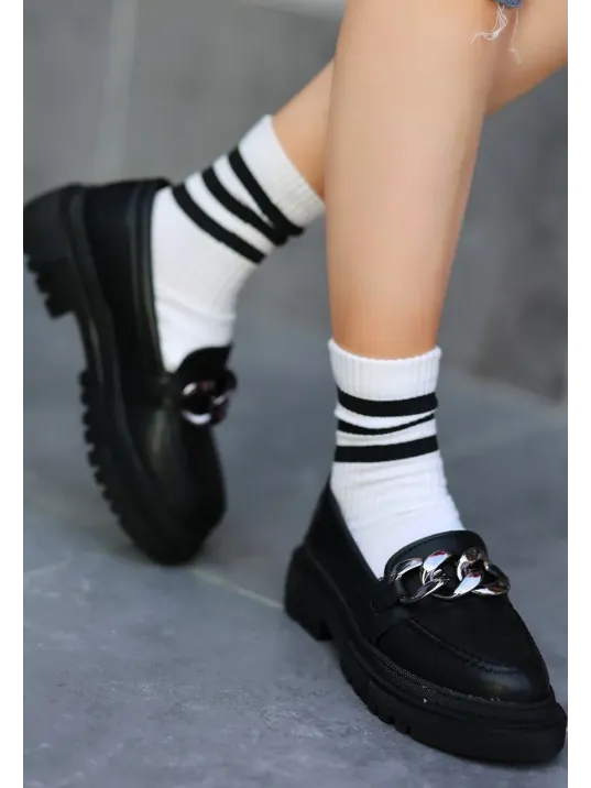 Biga Siyah Cilt Ayakkabı Biga Siyah Cilt Ayakkabı