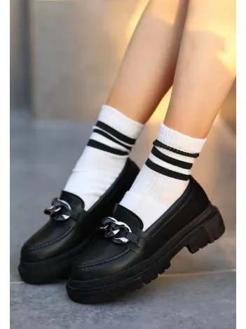 Biga Siyah Cilt Ayakkabı Biga Siyah Cilt Ayakkabı