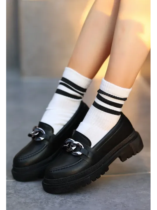 Biga Siyah Cilt Ayakkabı Biga Siyah Cilt Ayakkabı