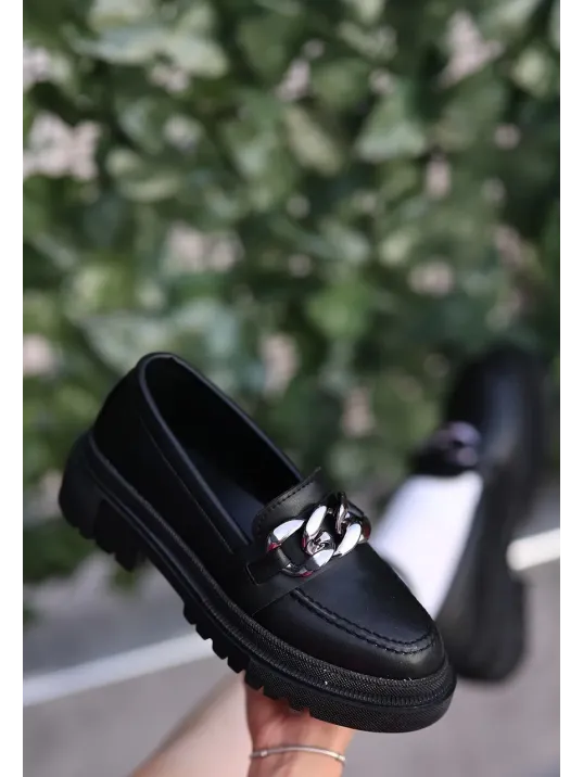 Biga Siyah Cilt Ayakkabı Biga Siyah Cilt Ayakkabı