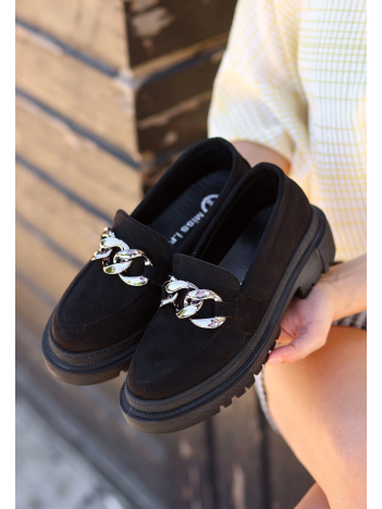 Biga Siyah Süet  Ayakkabı