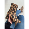 Birta Leopar Cilt Streç Topuklu Bot Birta Leopar Cilt Streç Topuklu Bot