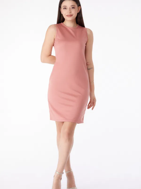 Bisiklet Yaka Kadın Mini Elbise Bisiklet Yaka Kadın Mini Elbise