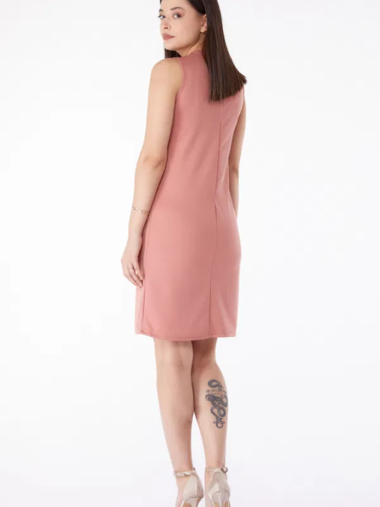 Bisiklet Yaka Kadın Mini Elbise Bisiklet Yaka Kadın Mini Elbise