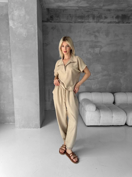 Bluz şalvar takım bej s255841 Bluz şalvar takım bej s255841