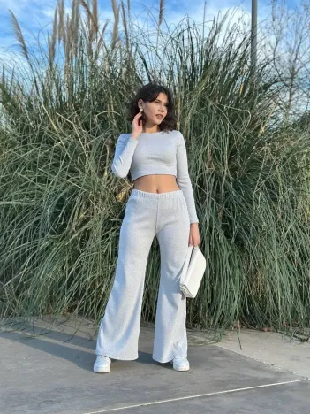 Bol Paça Altüst Takım Gri W1197