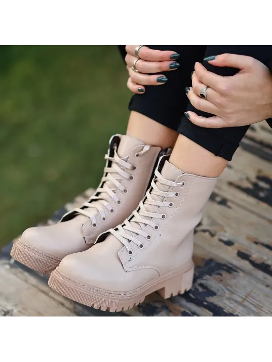 Bria Nude Cilt Bağcıklı Bot Bria Nude Cilt Bağcıklı Bot